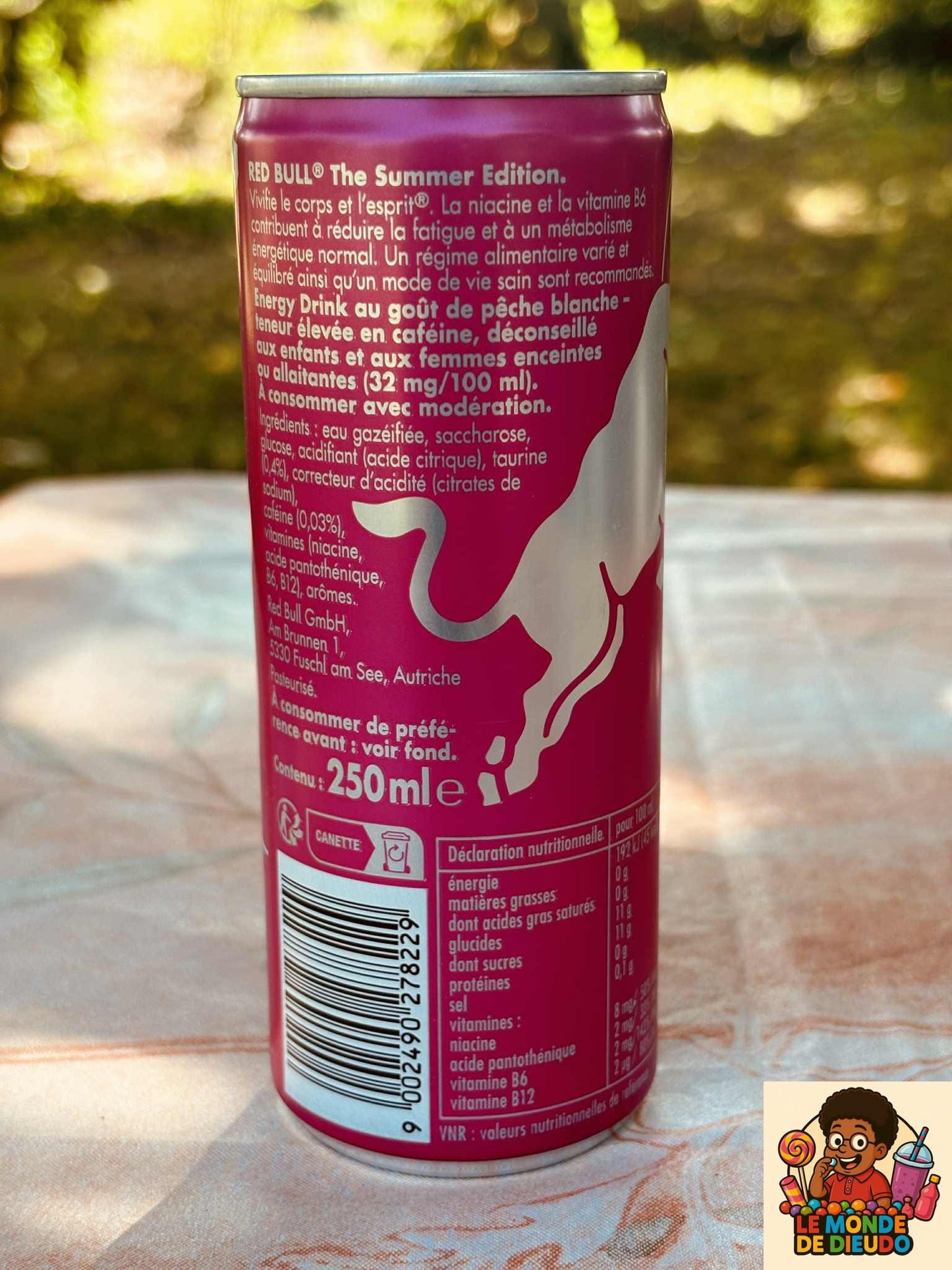 Boisson Énergisante Redbull Pêche Blanche(White Peach) The Summer Edition 250ML Neuf