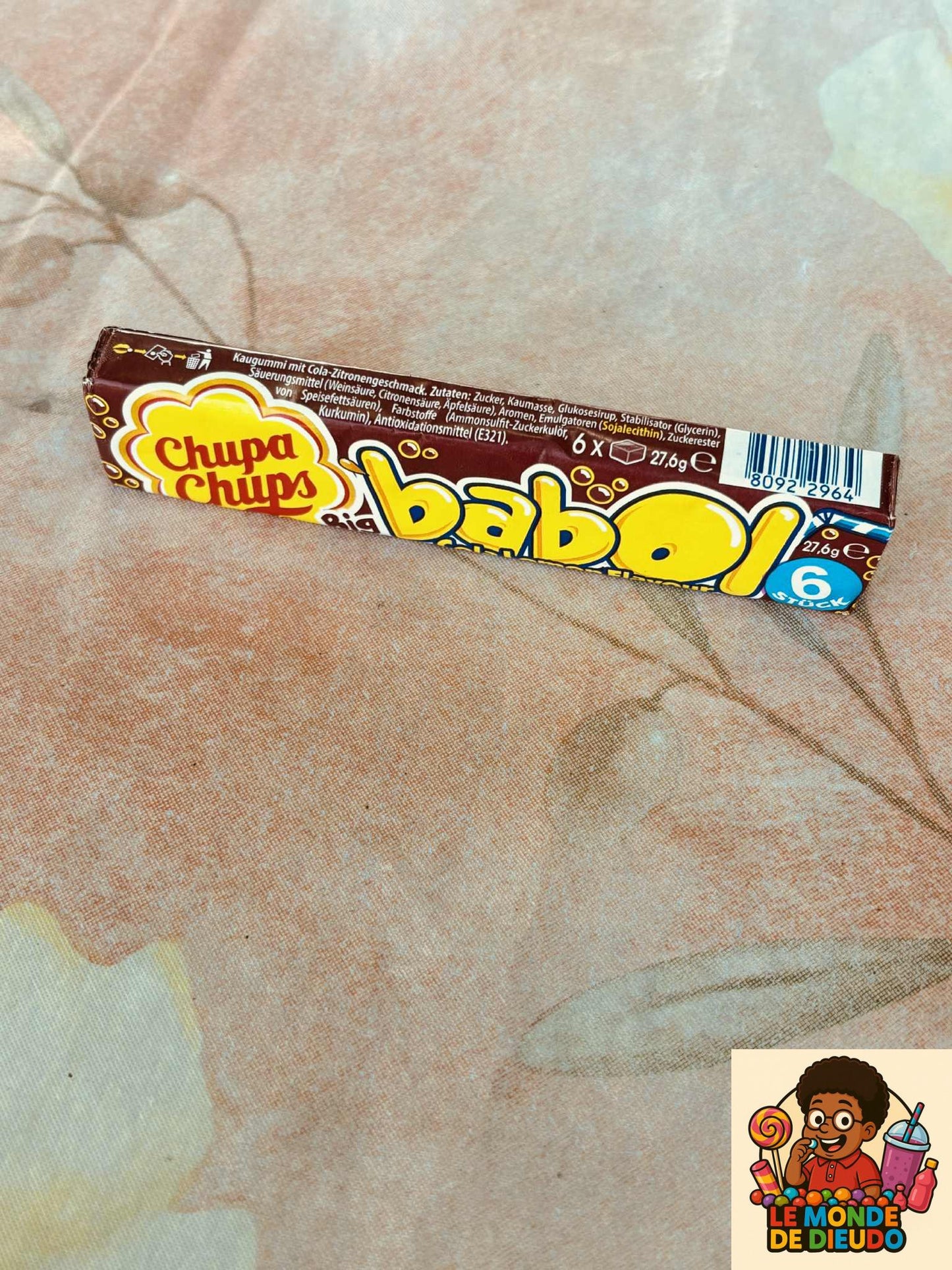 Chewing-Gum Chupa Chups Big Babol Cola Citron(Lemon) 27,6g Neuf
