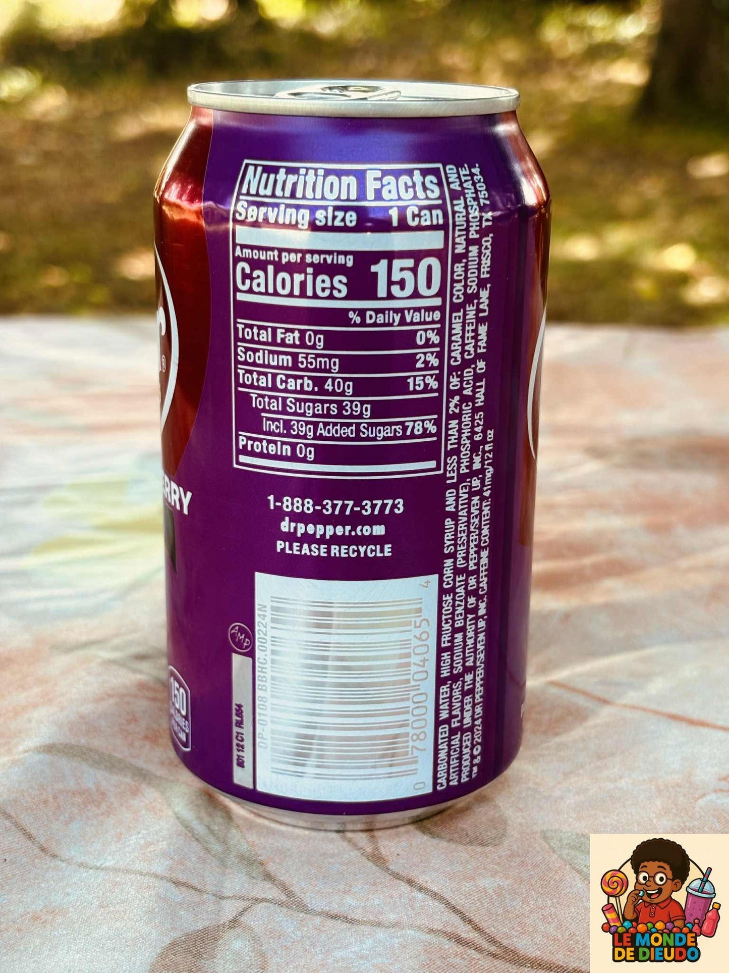 Boisson Gazeuse Des USA Dr Pepper Mûre (Blackberry) 355ML Neuf
