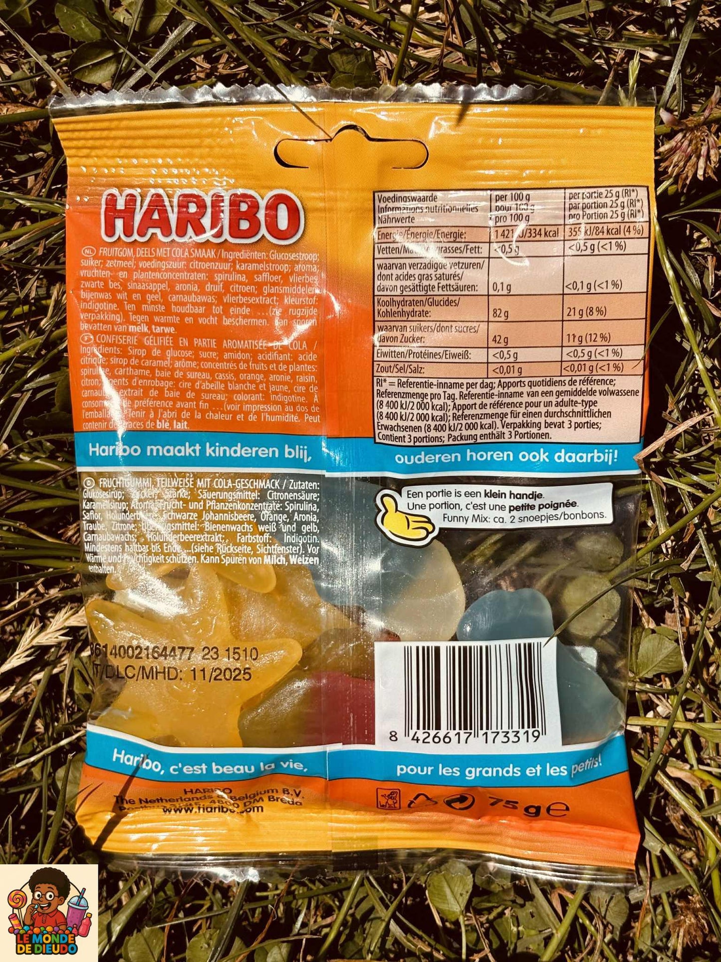 Paquet De Bonbons Haribo Funny Mix 75g Neuf