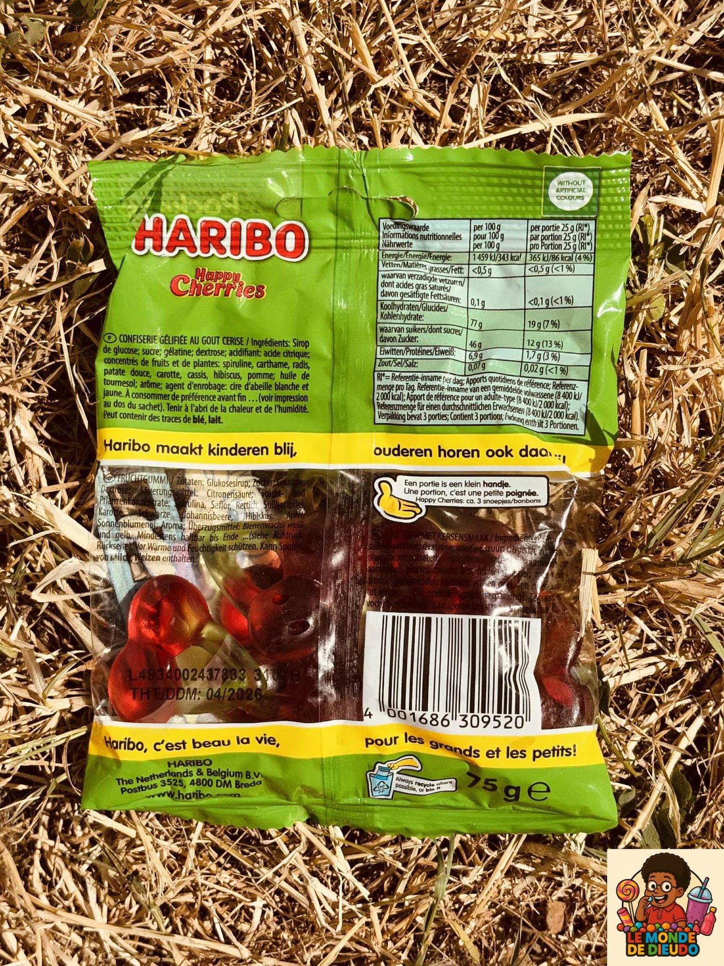 Paquet De Bonbons Haribo Happy Cherries 75g Neuf