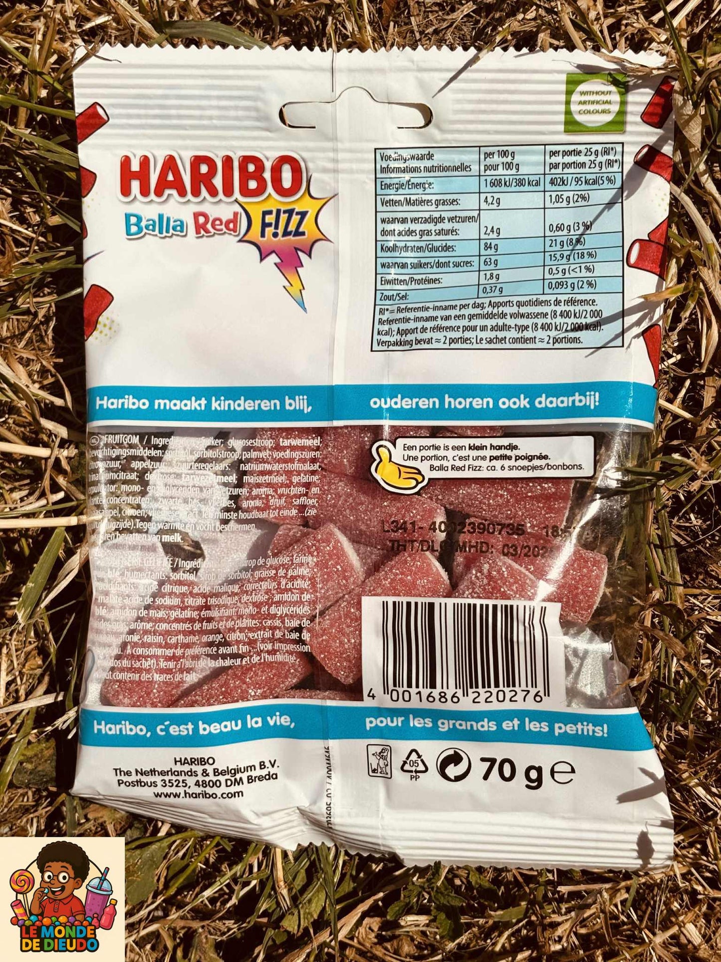 Paquet De Bonbons Haribo Balla Red Fizz 70g Neuf
