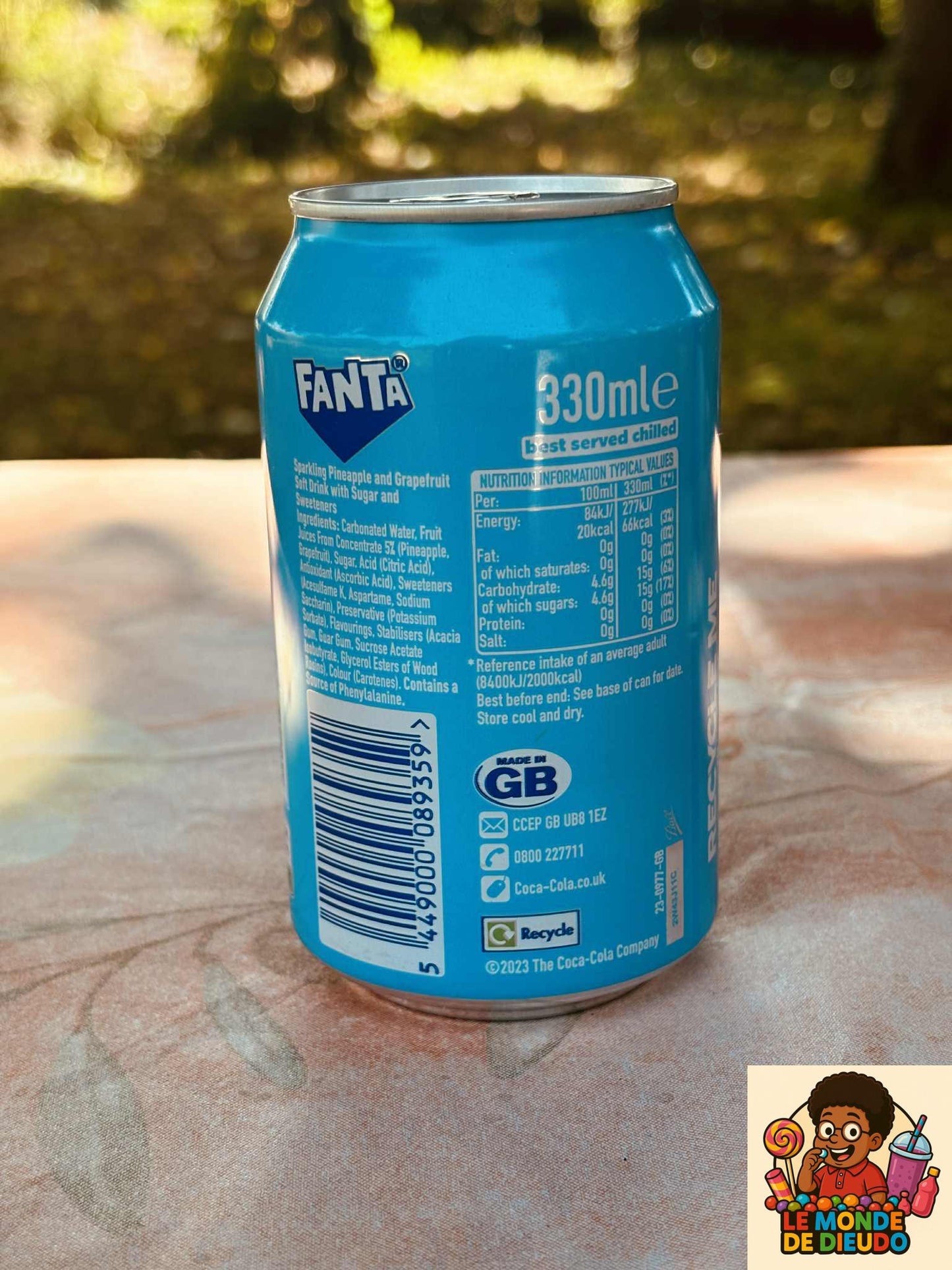 Boisson Gazeuse Fanta Du Royaume-Uni Ananas Et Pamplemousse(Pineapple & Grapefruit) 330ML Neuf