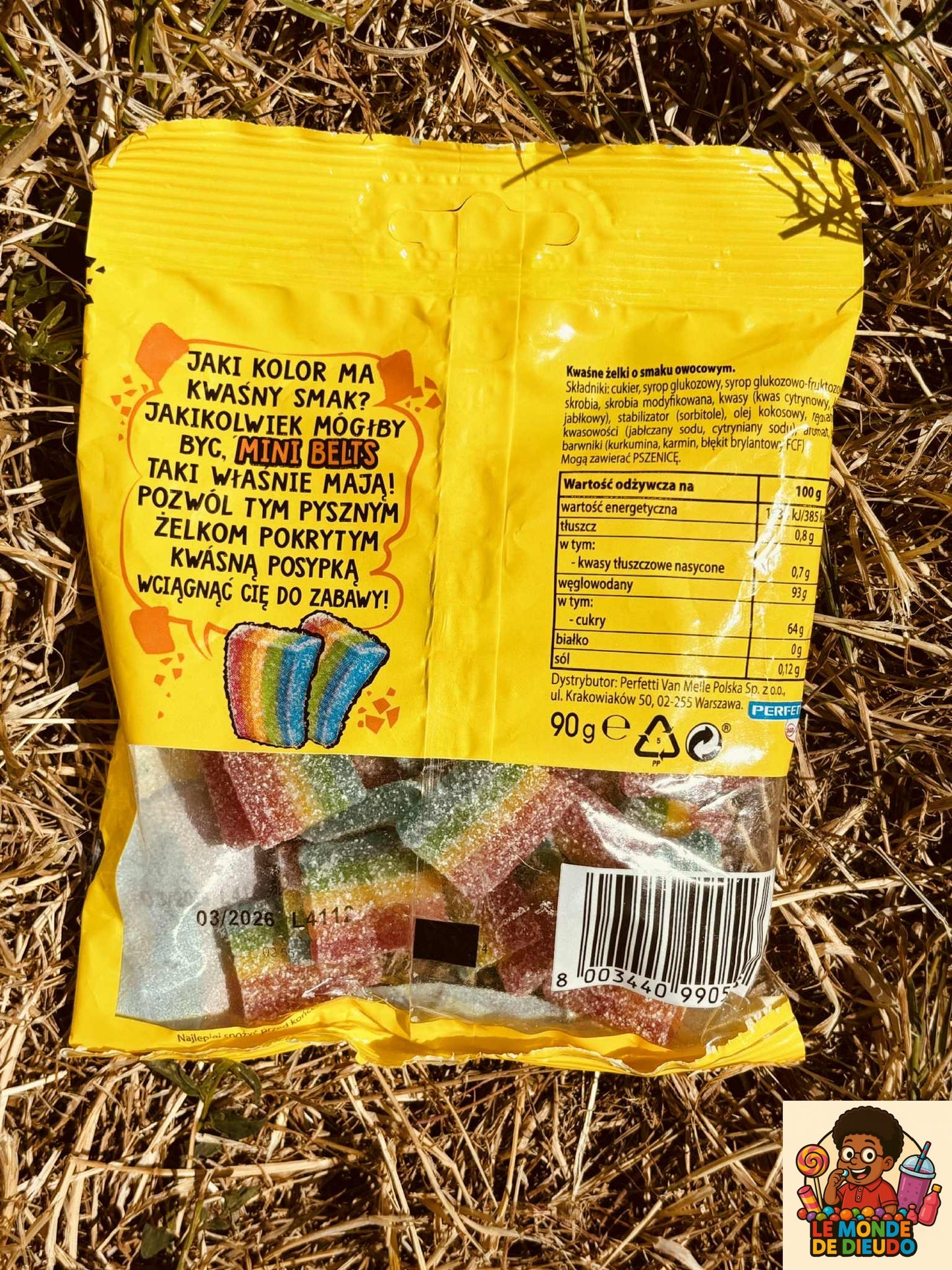 Paquet De Bonbons Chupa Chups Sour Mini Belts 90g Neuf