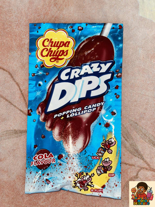 Sucette Chupa Chups Crazy Dips Popping Candy Coca-Cola 14g Neuf