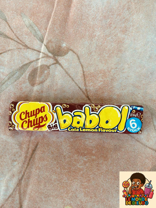 Chewing-Gum Chupa Chups Big Babol Cola Citron(Lemon) 27,6g Neuf