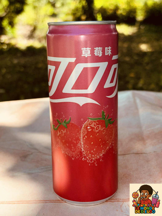 Boisson Gazeuse Coca-Cola Fraise De l'Asie(Asia Strawberry) 330ML Neuf