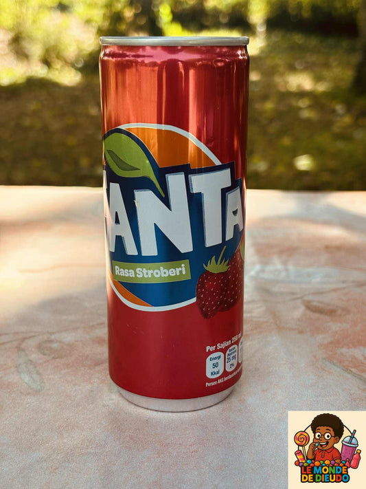 Boisson Gazeuse Fanta Fraise D'indonésie(Indonesia Strawberry) 250ML Neuf