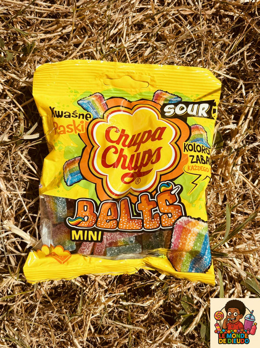 Paquet De Bonbons Chupa Chups Sour Mini Belts 90g Neuf