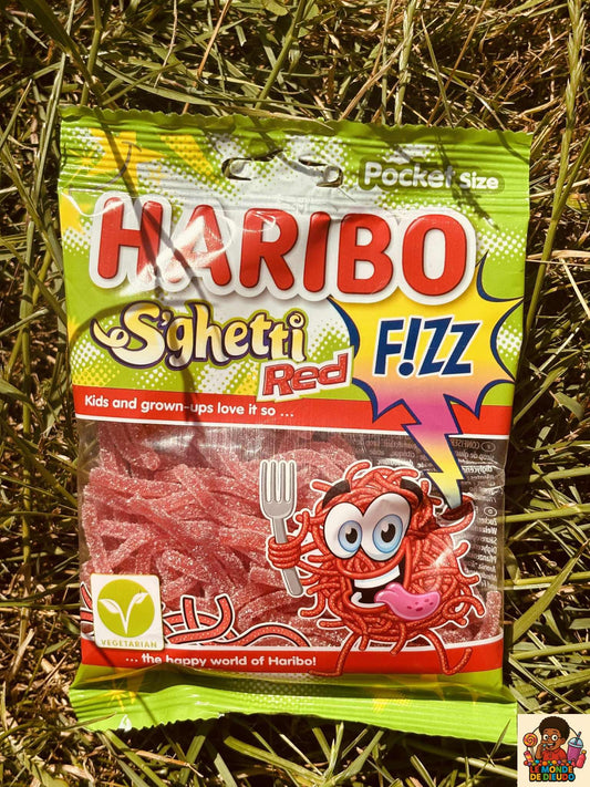 Paquet De Bonbons Haribo Spaghetti Red Fizz 70g Neuf