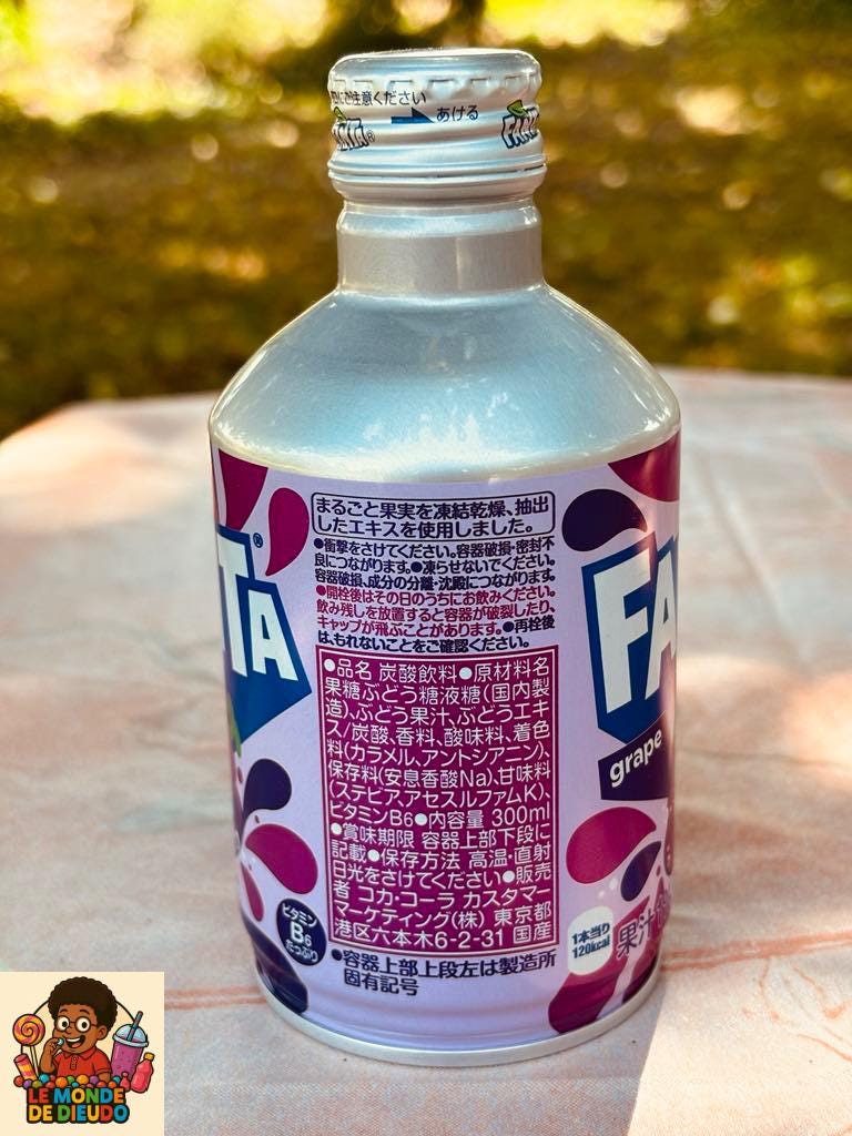 Boisson Gazeuse Fanta Du Japan Au Raisin(Grape) 300ML Neuf